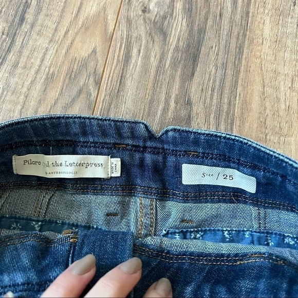 Anthropologie Pilcro And The Letterpress Boho Patchwork Boyfriend Jeans - Picture 10 of 13